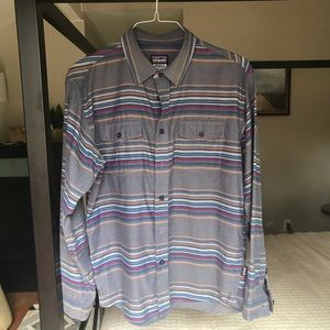 Patagonia striped flannel shirt